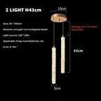 Adjustable Crystal Pendant – Luxury LED Chandelier for Bedroom or Living Room