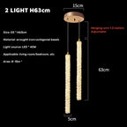 Adjustable Crystal Pendant – Luxury LED Chandelier for Bedroom or Living Room