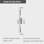 Brass Long Wall Lamp – Luxury LED Fixture for Bedroom or Living Space