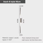 Brass Long Wall Lamp – Luxury LED Fixture for Bedroom or Living Space