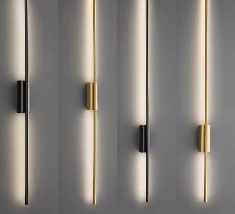 Solid Copper Wall Lamp – LED Fixture for Bedside, Lounge or Hallway