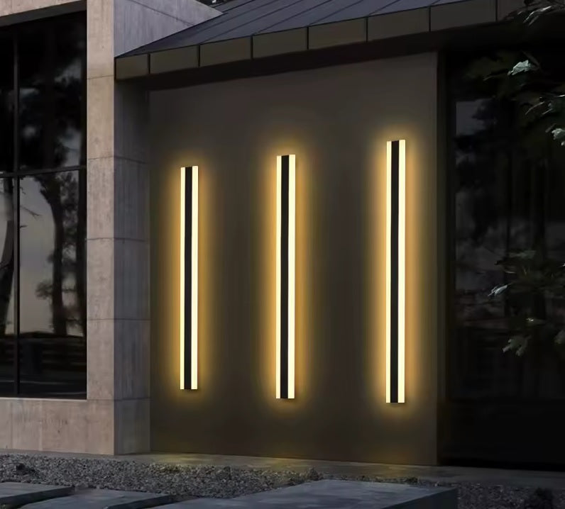 Waterproof Long Wall Lamp – IP65 LED Fixture for Outdoor Facades