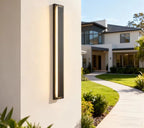 Black Outdoor Wall Lamp – IP65 LED Strip Fixture for Patio or Entryway