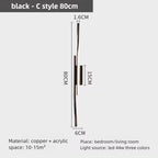 Brass Long Wall Lamp – Luxury LED Fixture for Bedroom or Living Space