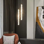 Adjustable Crystal Pendant – Luxury LED Chandelier for Bedroom or Living Room