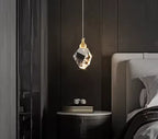 Minimalist Crystal Chandelier – Modern LED Pendant for Dining or Bedroom