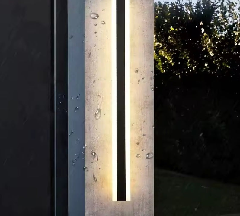 Waterproof Long Wall Lamp – IP65 LED Fixture for Outdoor Facades