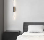 Brass Long Wall Lamp – Luxury LED Fixture for Bedroom or Living Space