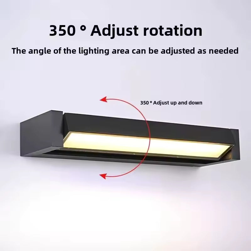 350° Rotating LED Strip Lamp – Adjustable Decorative Wall Fixture