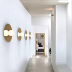 Japanese Style Circular Lamp – Minimalist LED Fixture for Hallway or Bedroom