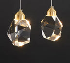 Minimalist Crystal Chandelier – Modern LED Pendant for Dining or Bedroom