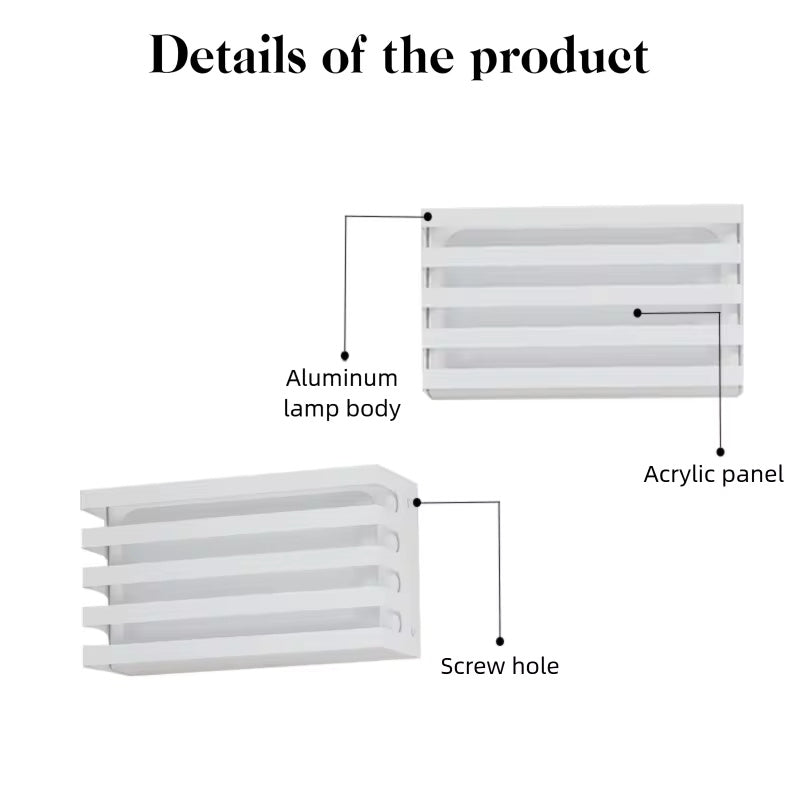 IP65 Waterproof Outdoor Wall Light – LED Fixture for Balcony, Corridor or Garden