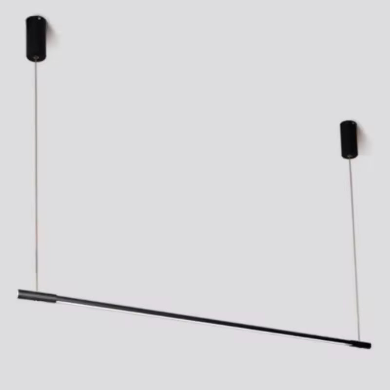 Nordic Long Pendant – Minimalist LED Chandelier for Dining or Living Area