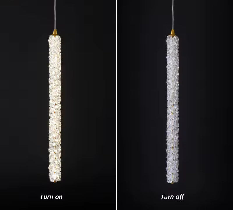 Adjustable Crystal Pendant – Luxury LED Chandelier for Bedroom or Living Room