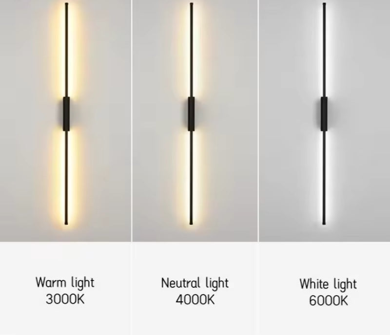 LED Strip Accent Lamp – Minimalist Up & Down Fixture for Sofa or TV Background
