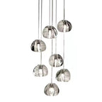 Cherry Crystal Pendant – Nordic LED Chandelier for Staircase and Dining Area