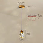 Minimalist Crystal Chandelier – Modern LED Pendant for Dining or Bedroom