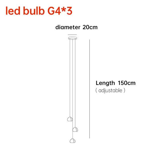 Cherry Crystal Pendant – Nordic LED Chandelier for Staircase and Dining Area