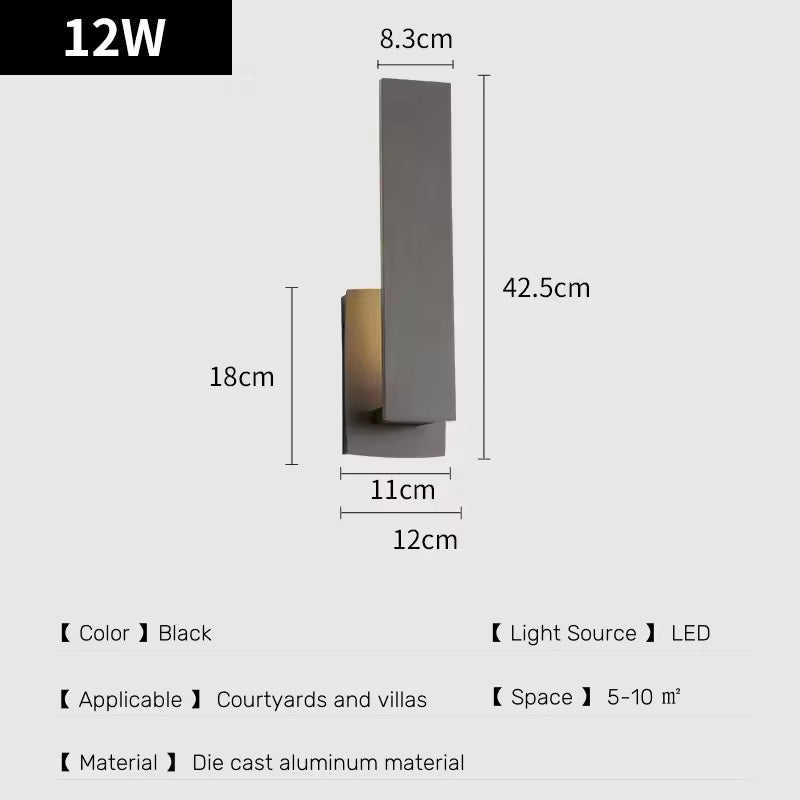 IP65 Outdoor Wall Fixture – Waterproof LED Lamp for Balcony and Garden