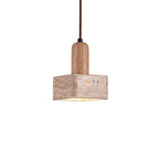 Scandinavian Wabi Sabi Stone Pendant Light – Japanese-Style Hanging Chandelier for Bedhead & Home