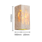 Wabi Sabi Travertine Wall Light – Outdoor Stone Sconce for Villa, Garden & Bedroom