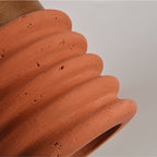 Creative Industrial Coral Red LED Wall Light – AC Powered Wood Light for Dining & Living Room