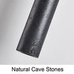 American Black Travertine LED Hanging Lamp – Pendant Chandelier for Dining, Kitchen & Bedside