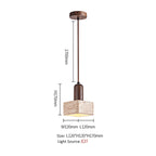 Scandinavian Wabi Sabi Stone Pendant Light – Japanese-Style Hanging Chandelier for Bedhead & Home