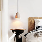 Japanese Wabi Sabi LED Droplight – Small Scandinavian Pendant Light for Dining & Bedside