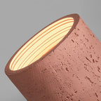 Wabi Sabi Red Cement LED Downlight – Nordic Grey Anti-Glare Ceiling Light for Bedroom & Corridor