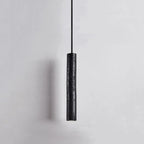 American Black Travertine LED Hanging Lamp – Pendant Chandelier for Dining, Kitchen & Bedside