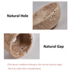 Modern European Wabi Sabi LED Chandelier – Yellow Stone Semi-Circle Pendant for Home & Villa