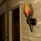 Creative Torch Hand Wall Lamp – Outdoor & Indoor Light for Garden, Living Room & Cafe
