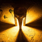 AC Powered LED Wood Seat Lamp – Outdoor Landscape Light for Villa, Garden & Lawn