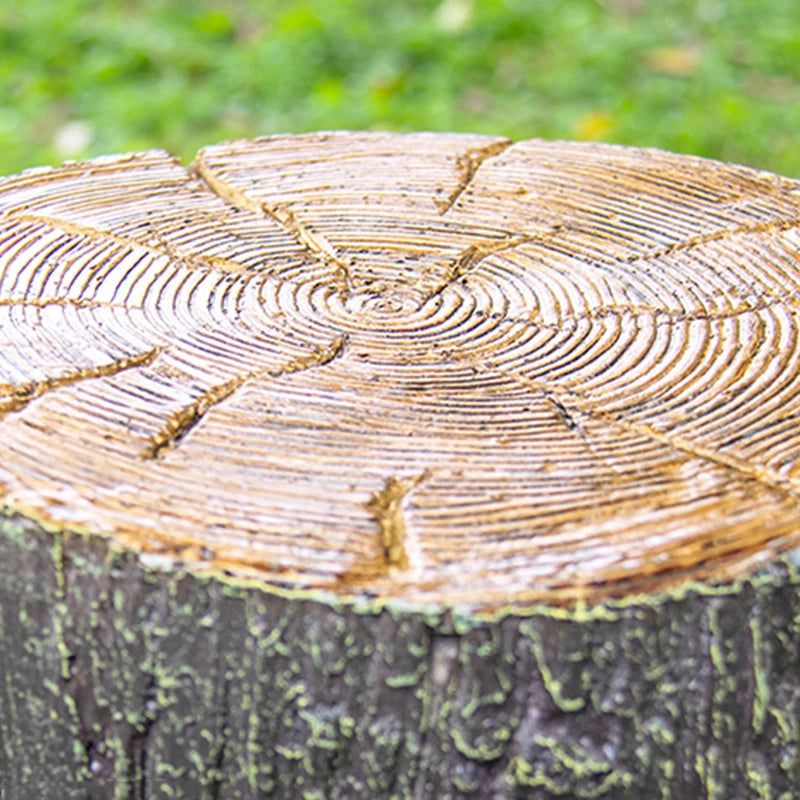 AC Powered LED Wood Seat Lamp – Outdoor Landscape Light for Villa, Garden & Lawn