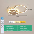 Dimmable LED Ceiling Chandelier – Modern Flush Mount Fixture for Bedroom, Living Room or Study